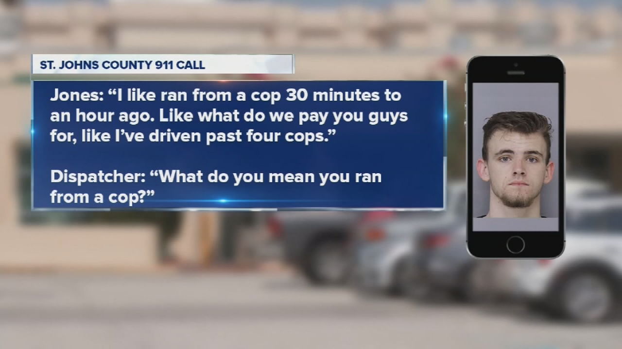 Nicholas Jones (Florida man accused of calling 911 to brag about escape)